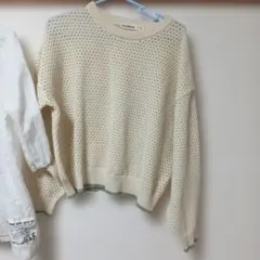 サマーニット　メッシュ　トップスのサムネイル