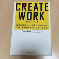 CREATE WORK 自分だけのキャリアをつくれる人が入社1年目から大切にし…