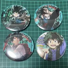ヒロアカ　缶バッジ　緑谷出久　4点セット