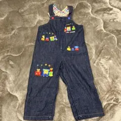 miki HOUSE デニムオーバーオール 90