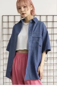 PAGEBOYLIM/ルーズデニムシャツのサムネイル