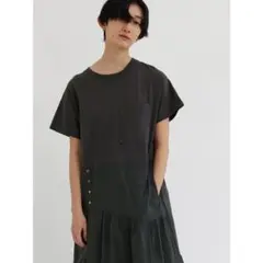 LASUD ACTIVE 切替ロングワンピース バルーンスカート F