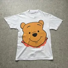 90s Disney ディズニー プーさん フェイスプリント Tシャツ