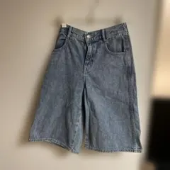 GU ガールズデニムハーフパンツ (150)