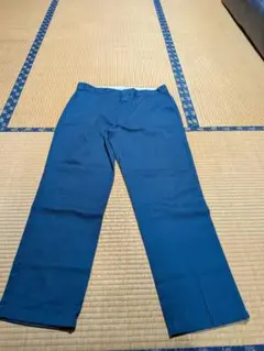 Dickies 青 ストレートパンツ