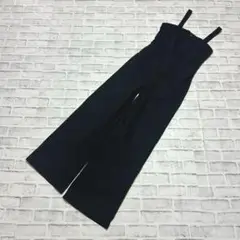 【GU】サロペット オーバーオール ストレッチ ブラック Mサイズ