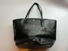 COACH コーチ ダービー トートバッグ A4 肩掛け レザー 黒 - メルカリ
