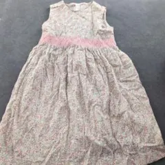 Angel Star 花柄スモッキング刺繍 ノースリーブワンピース 130cm