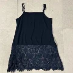 JEANASIS キャミソールワンピース レース裾