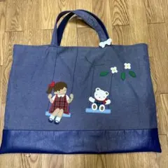 ファミリア デニムバッグ