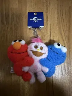 USJ ユニバ セサミストリート キーホルダー ぬいぐるみ　エルモ　モッピー他