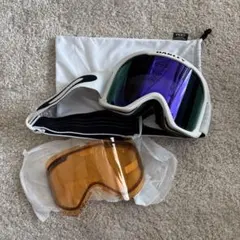 OAKLEY スキースノーボード ゴーグルLサイズ(レンズ2枚)