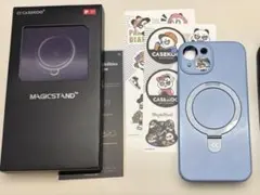 369◆◆CASEKOO／iPhone15「MAGICSTAND」隠しスタンド