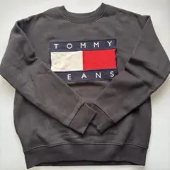 TOMMY JEANS ブラックトレーナー XS