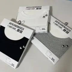 新品未開封　ユニクロ　アニヤ ハインドマーチ　Tシャツ 3色セット　3XL