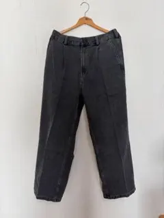 GU デニムバギースラックス　グレー