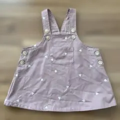 petit main ハート柄ジャンスカ　80cm