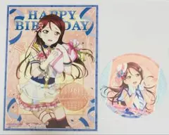 ラブライブ THEキャラCAFE 心斎橋 ブロマイド コースター 梨子