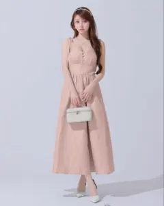 ローブドフルール　ドレス　ピンク　Sサイズ