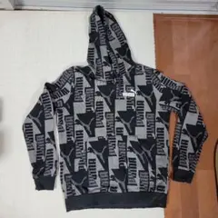 PUMA パターンプリント フード付きパーカー　S