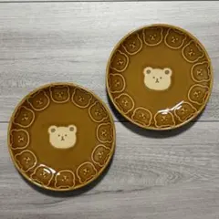 CENTURY くま プレート 2枚セット ブラウン 小皿 テディベア 熊　食器のサムネイル