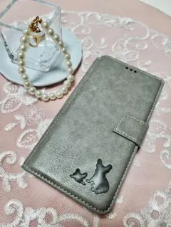 iPhone12promax 手帳型 ケース フレブル 親子 犬 動物 ギフト