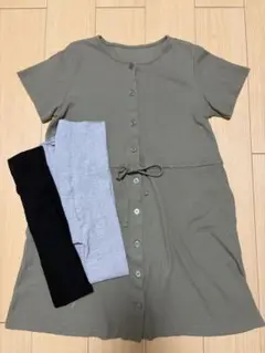 マタニティ パジャマM～L レギンス タイツ L～LLセット