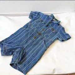 ELFIN DOLL KIDS ストライプショートオール 80