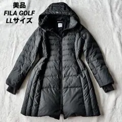 美品】フィラゴルフ ダウンコート フード取り外し可 2way カーキ L
