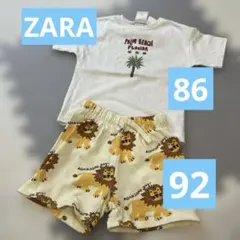 ZARAコーデ　美品Tシャツ86 パンツ92のサムネイル