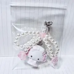 サンリオ ホワイトフリルデザイン シークレットストラップ　こぎみゅん