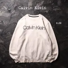 Calvin Klein トレーナー スウェット　企業ロゴ　ホワイト