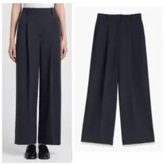 theory luxe 24SS Cosimo Elio タック入りワイドパンツ