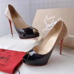 ルブタン　人気厚底　オープントゥ　グラデーション　ハイヒール　パンプス　サンダル