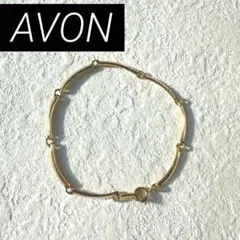 Avon 金属製ブレスレット 約16cm 3g ゴールド シンプル 美品