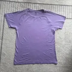 UNIQLO AIRism パープル Tシャツ L