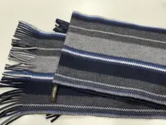 COMME CA MEN コムサメン ストライプ柄 マフラー
