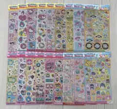 サンリオキャラクターズ　キラッとシール　ホログラム　　18種類　コンプリート
