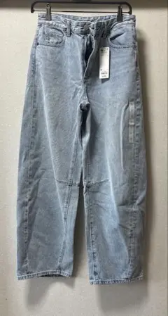 GU バレルレッグジーンズ M blue 新品未使用