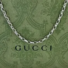 超美品】GUCCI レクタングル チェーン ネックレス 男女兼用 SV925