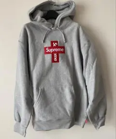 極美品　Supreme シュプリーム パーカー クロスボックスロゴ　キムタク着用
