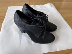 ブラック レースアップ ブーティ パンプス eccoのサムネイル