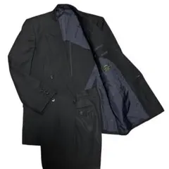 【イングランド製】カジュアルスーツ　ダブルブレスト　スーパー100'S ブラック