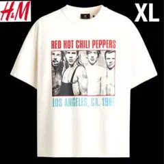 新品 H&M × レッドホットチリペッパーズ コラボ バンドTシャツ XL.