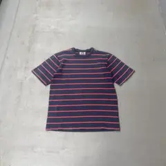 90年代 蠻族 標誌 條紋 厚重 短袖 T恤 二手衣