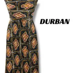 【7723】良品！ダーバン　ネクタイ　ブラック系