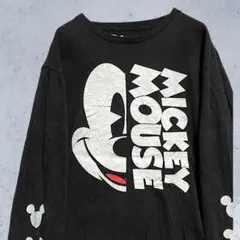 D*W様 BKSF キャラ Tシャツ 長袖 ロンT 古着 黒 ミッキー マウス