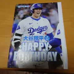 大谷翔平 HAPPY BIRTHDAY カード