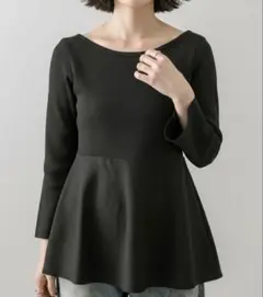 【新品】mystic ミスティック ペプラム ニット トップス