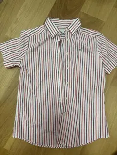 LACOSTE ストライプシャツ 半袖 長袖ワイシャツ 2枚 まとめ売り